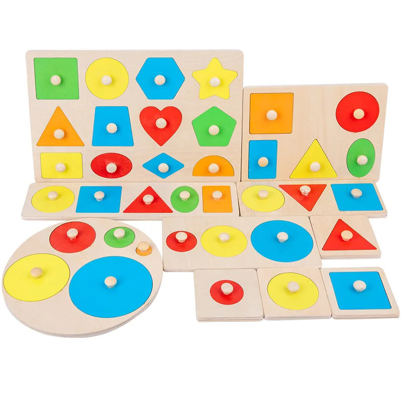 Montessori Buntes Geometrie-Greifbrett