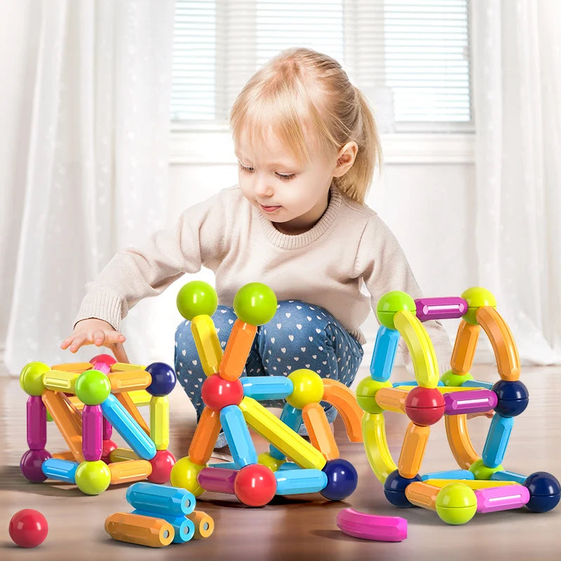 Jeu de construction magnétique éducatif pour enfants